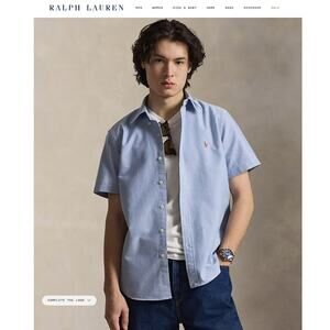 Polo Ralph Lauren Classic Fit Oxford Shirt Blue NWT Size Large